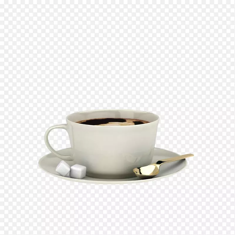 咖啡和奶糖正面图免扣矢量图