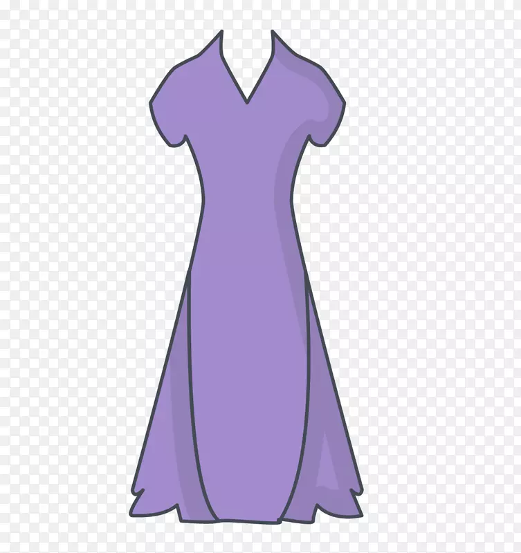 紫色裙子可爱服饰图标