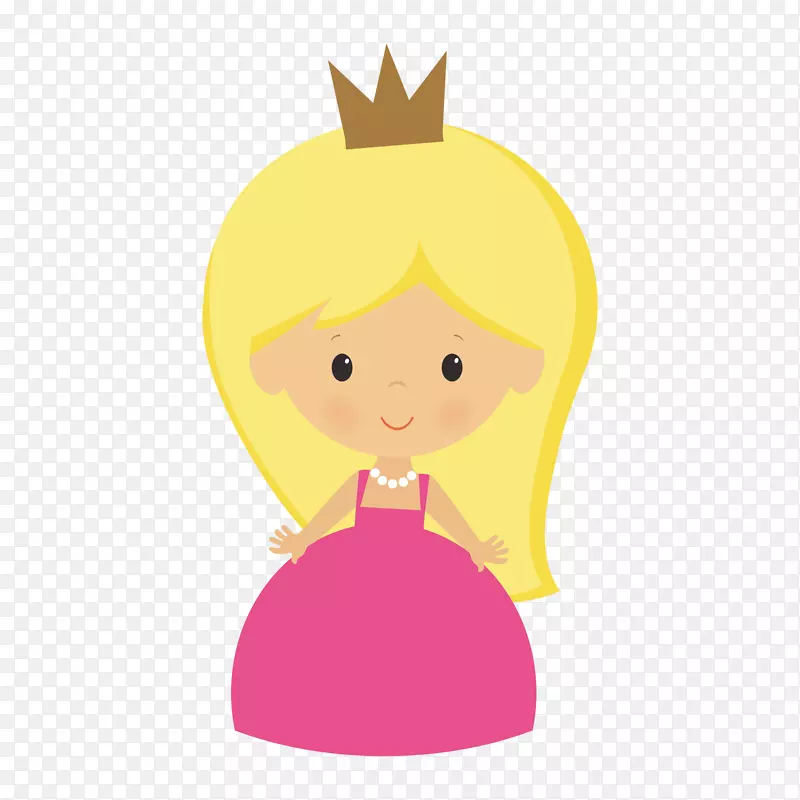 穿粉色裙子的小公主