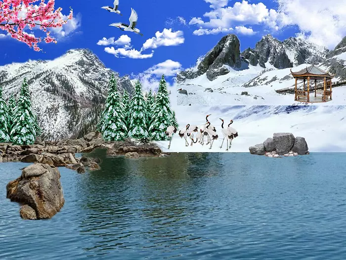 雪山与大海700x525