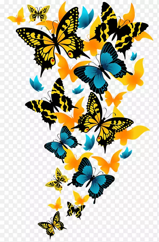 多种多样的蝴蝶png免扣高清大图素材