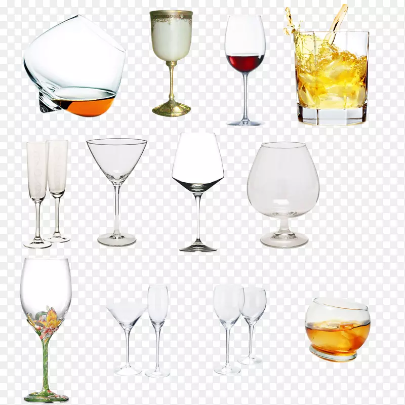 psd各色酒杯