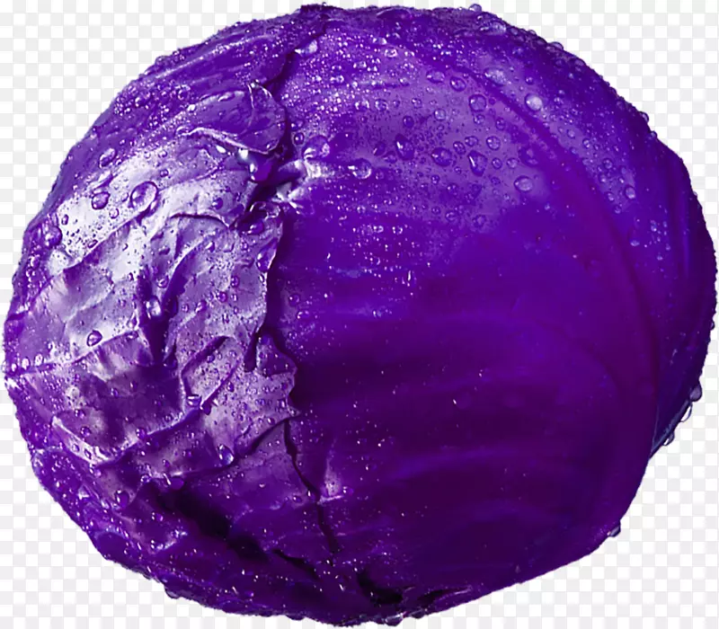一个紫甘蓝