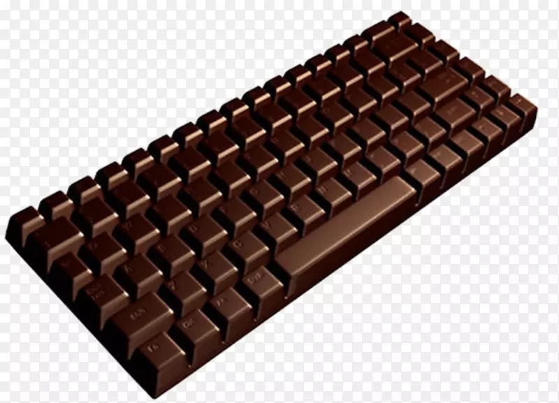 棕色巧克力键盘