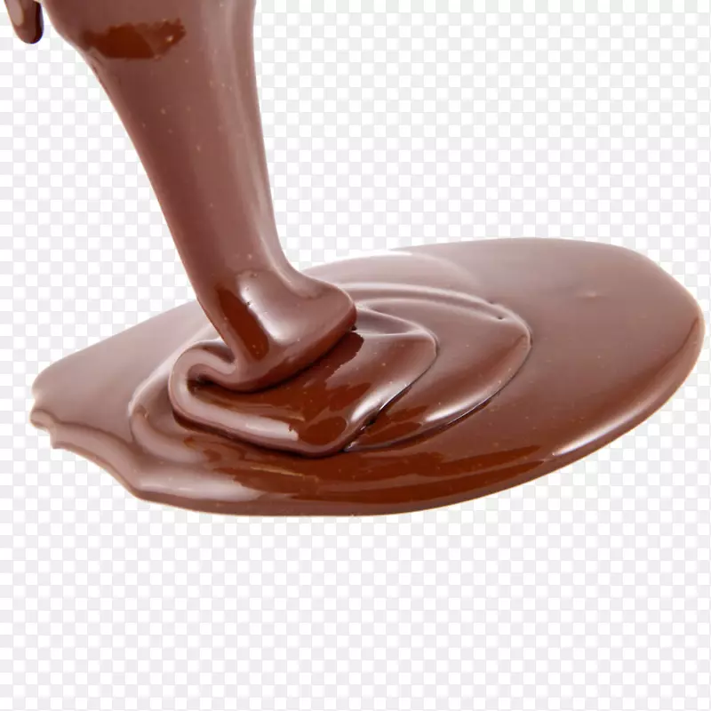 流淌的融化巧克力浆