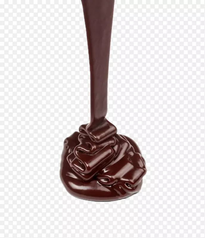 一堆融化的巧克力浆
