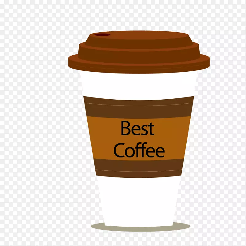 咖啡色卡通最好咖啡咖啡杯