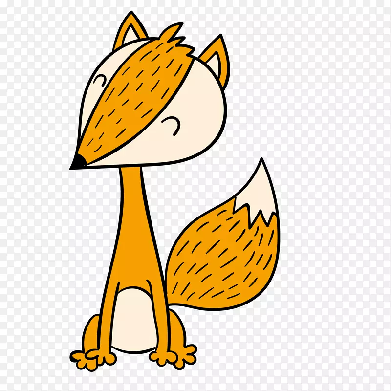 卡通可爱的小狐狸