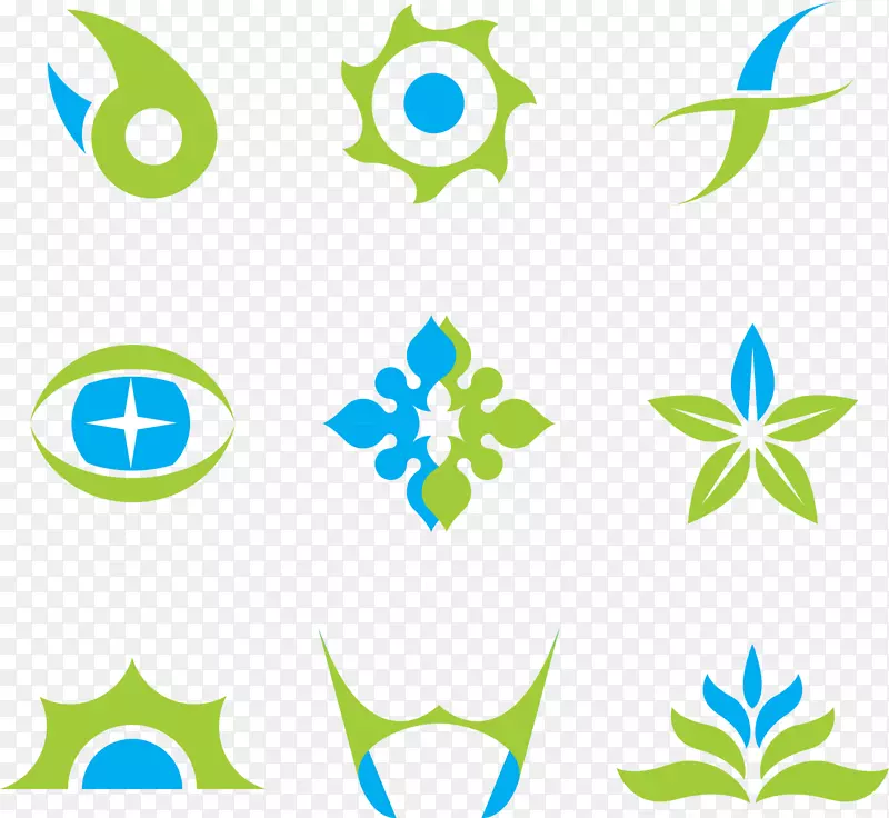 创意LOGO花纹矢量素材