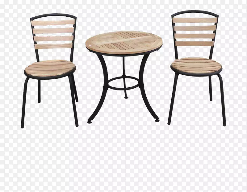 木板桌椅套装