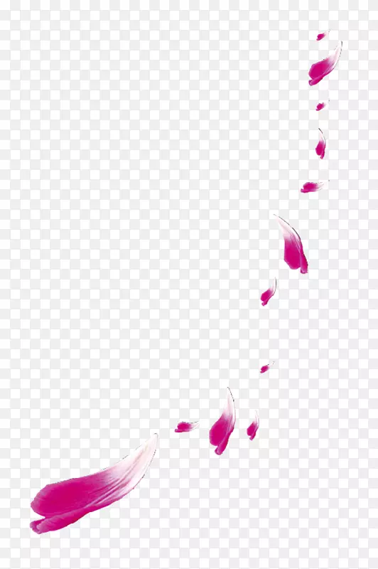 粉色飘落花瓣背景素材免抠