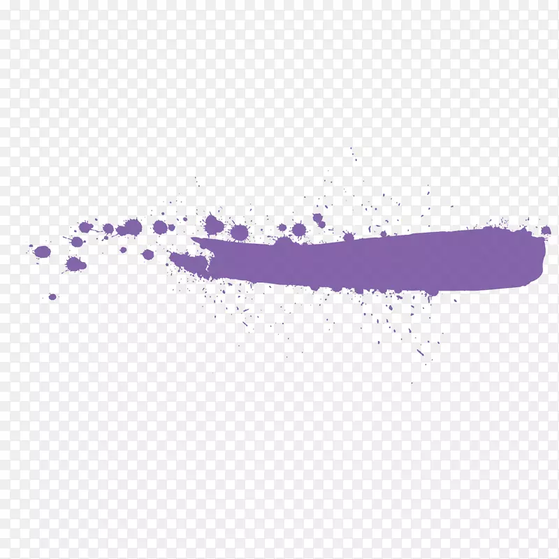 一笔紫色的油漆笔触