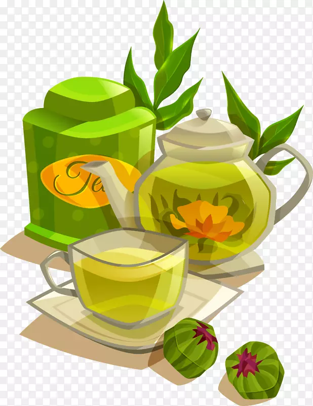 矢量茶具