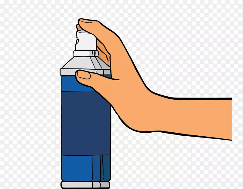 蓝色瓶子杀虫喷雾