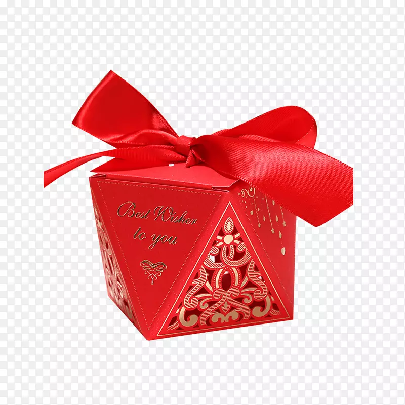 大红色的糖盒设计素材