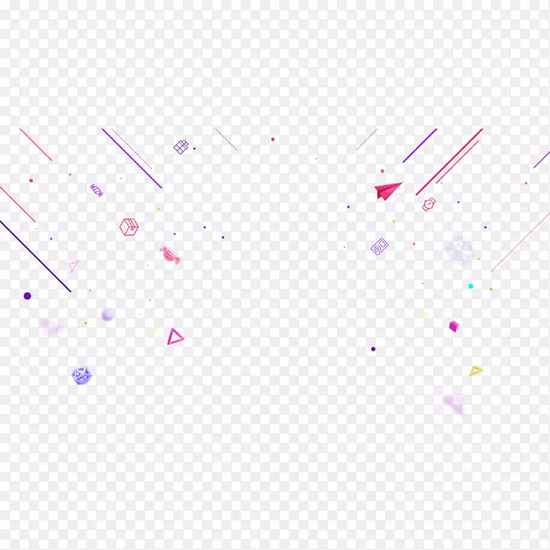 彩色斜线几何图像