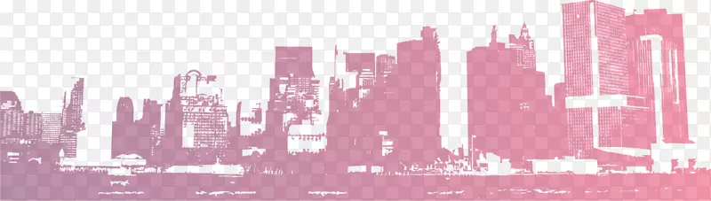 紫色渐变都市