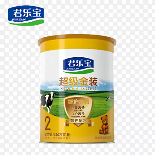 君乐宝 黄色 餐饮  奶粉 png免扣