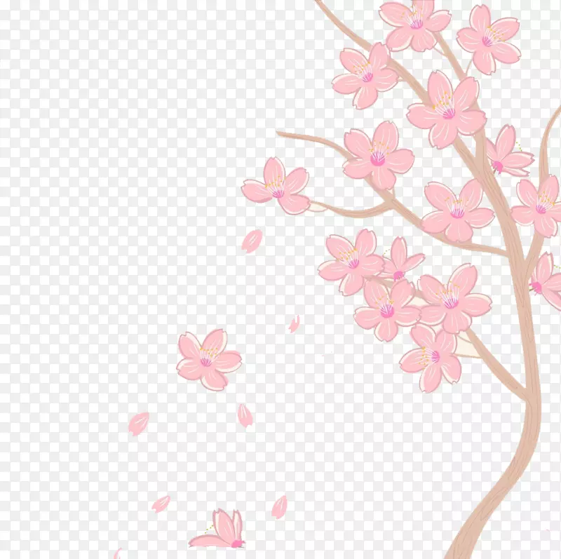 日本樱花花海图案