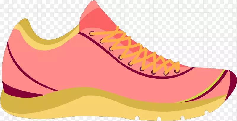 卡通粉色运动鞋