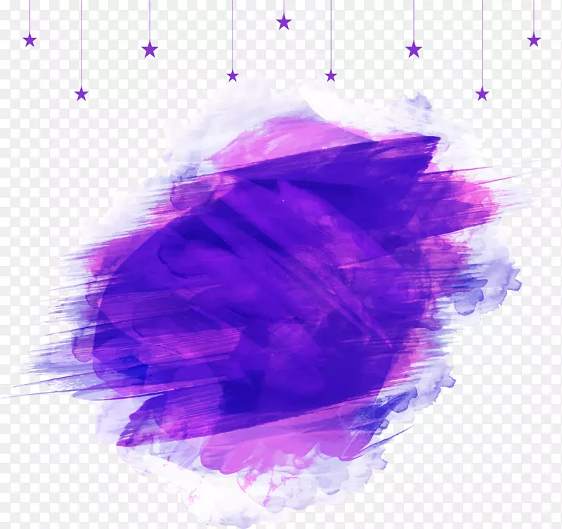 紫色水彩涂鸦底纹