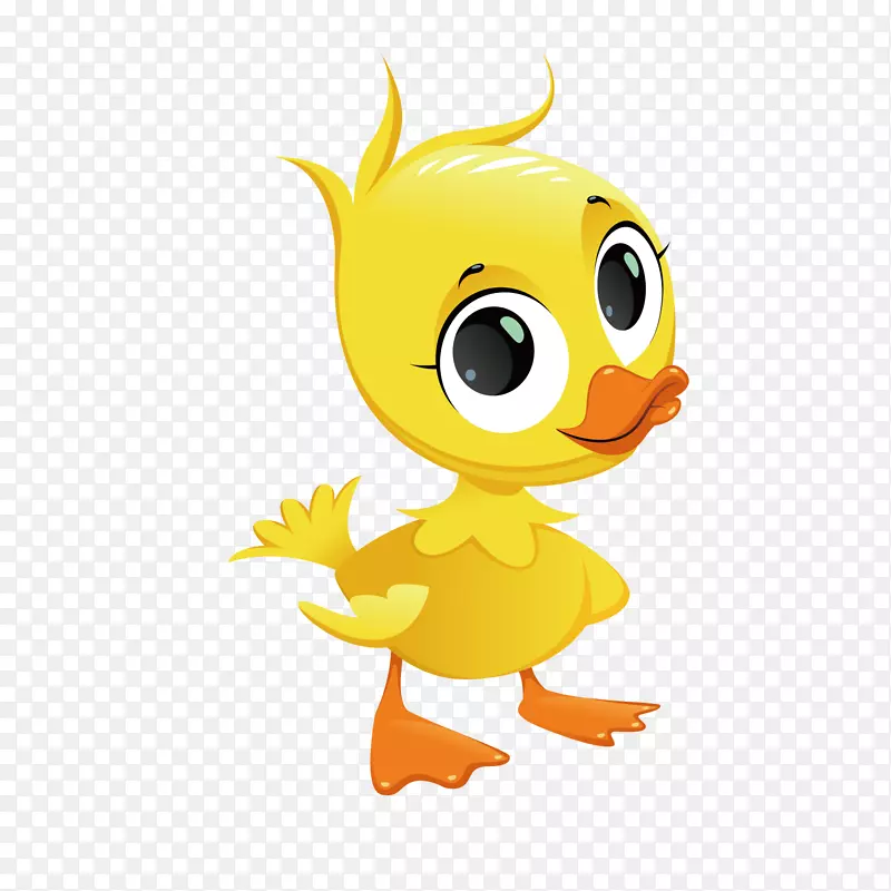 黄色创意鸭子元素