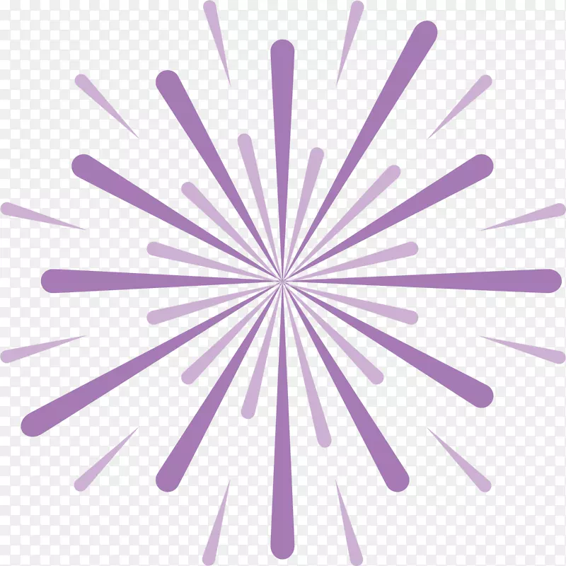 矢量图紫色的烟花