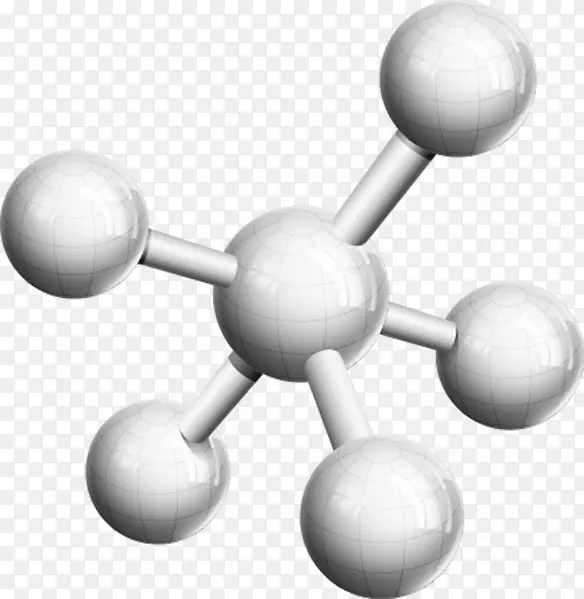 白色的链条式的化学结构元素