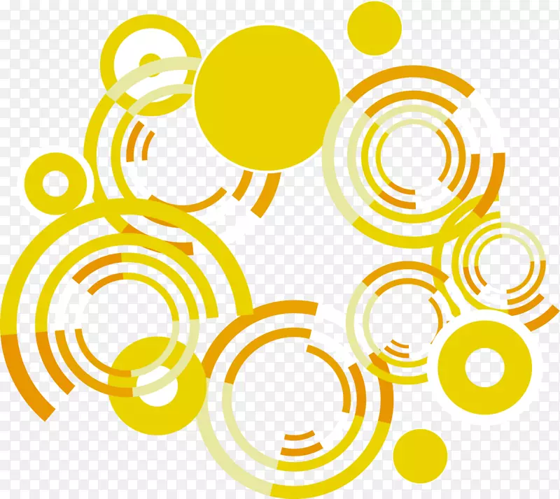 黄色圆圈图案