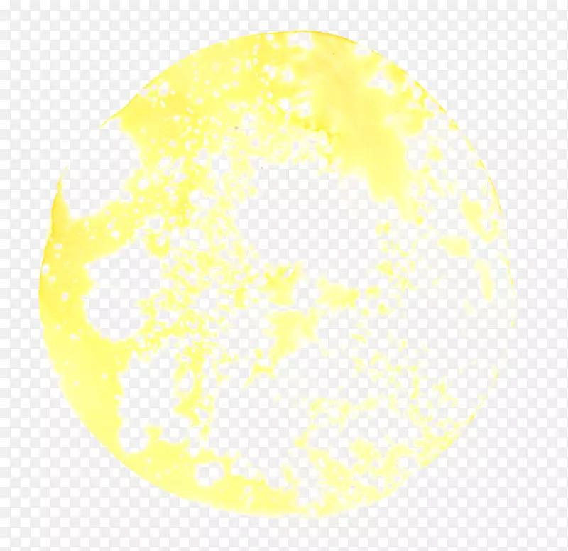 水彩黄色渐变圆圈喷溅