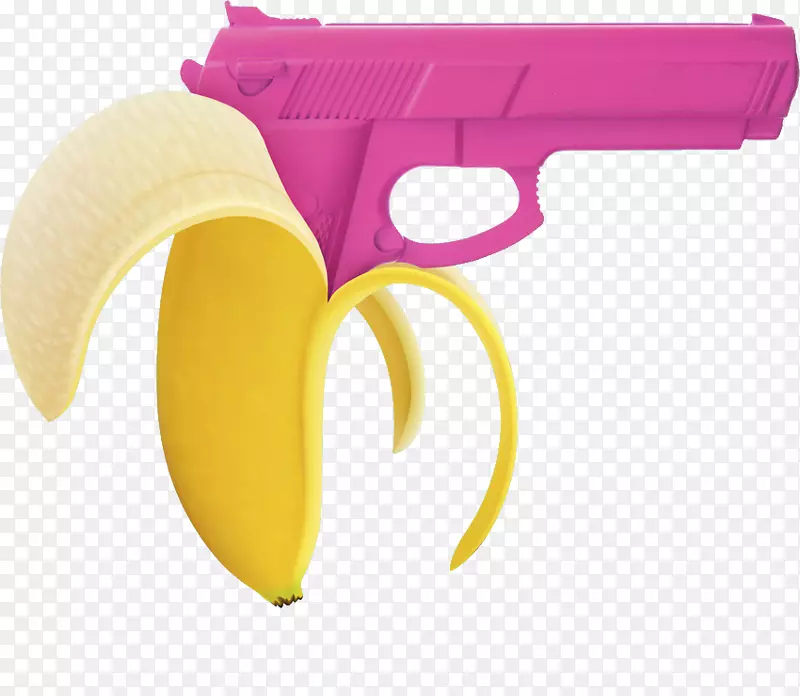 c4d香蕉手枪电商装饰