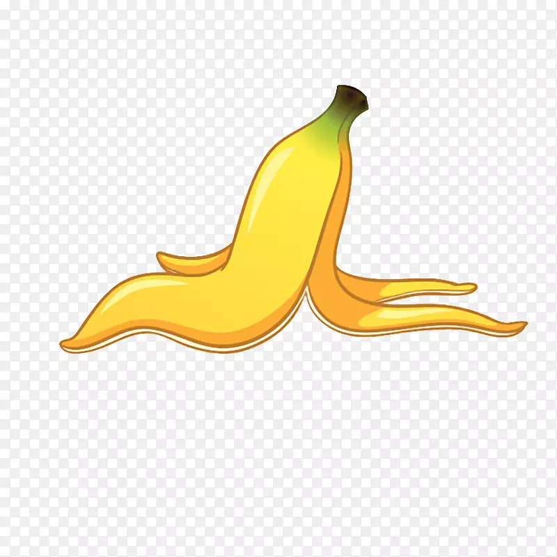 卡通倒着的香蕉皮png