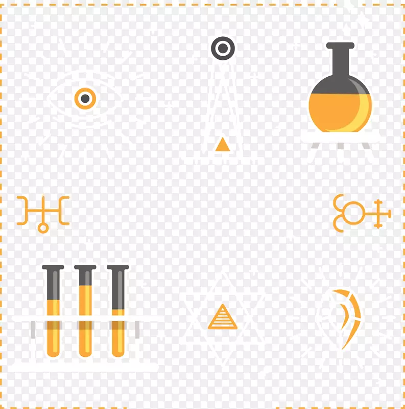 卡通科研素材矢量