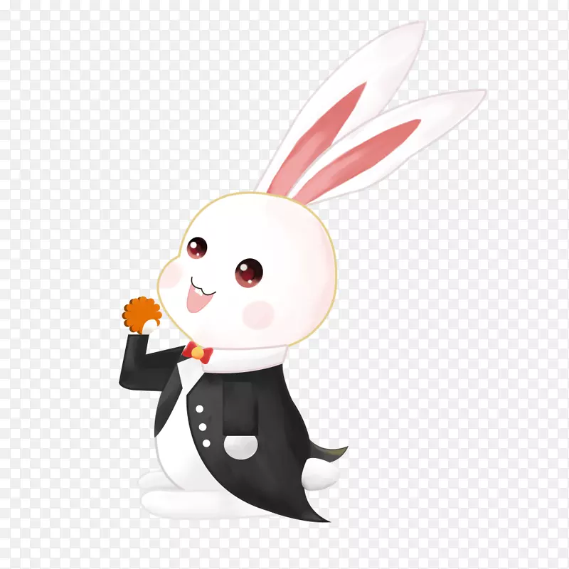 吃月饼的小兔子设计