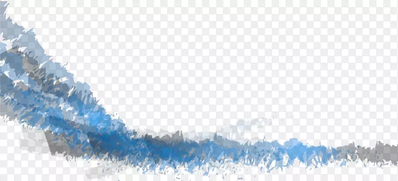 蓝色水彩晕染
