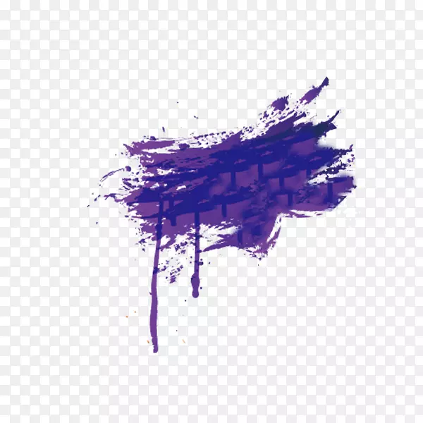 紫色墨水印