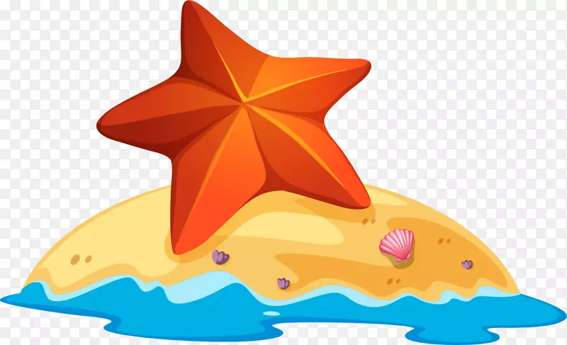 世界海洋日沙滩上的海星