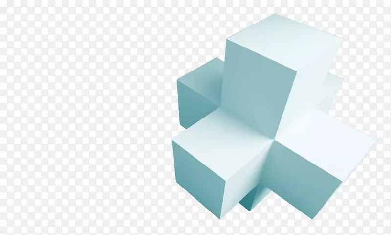 白色加号立方体