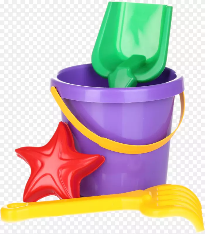 彩色塑胶沙滩玩具桶