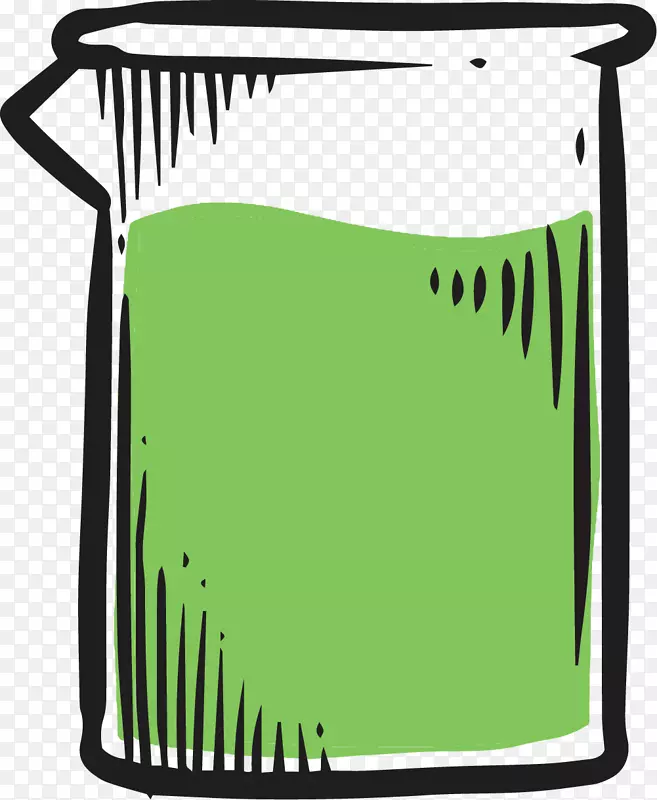绿色液体烧杯器皿