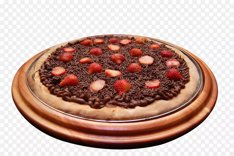美味草莓巧克力披萨