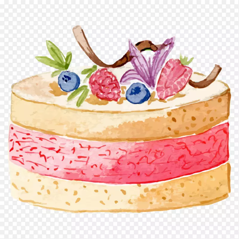 卡通简约美食面包甜点蛋糕家常菜