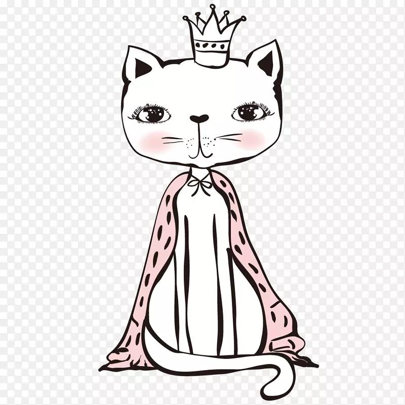 戴皇冠的可爱猫咪