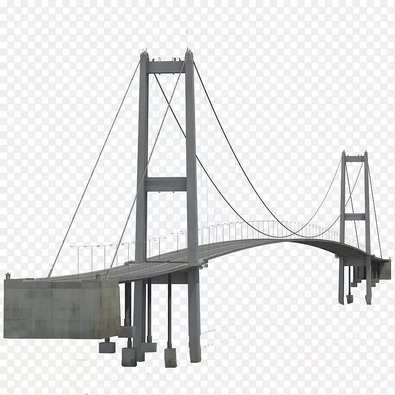 石桥灰色铁桥大铁索桥