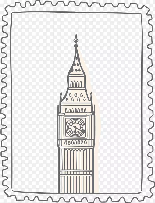 英国伦敦大笨钟邮票