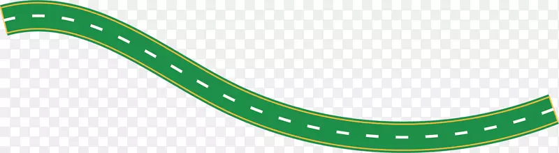 矢量图绿色的马路