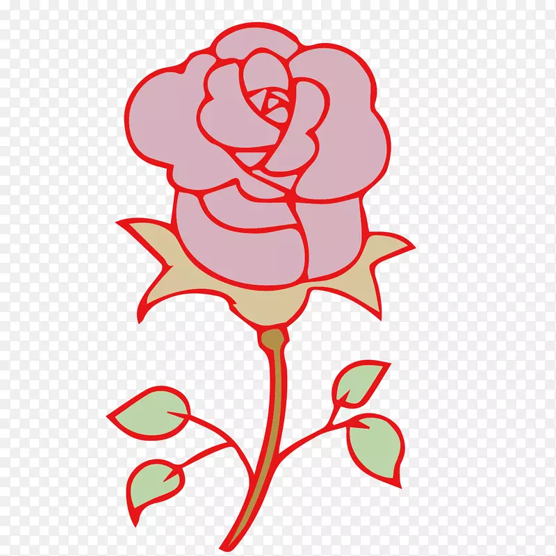 手绘玫瑰花背景设计素材