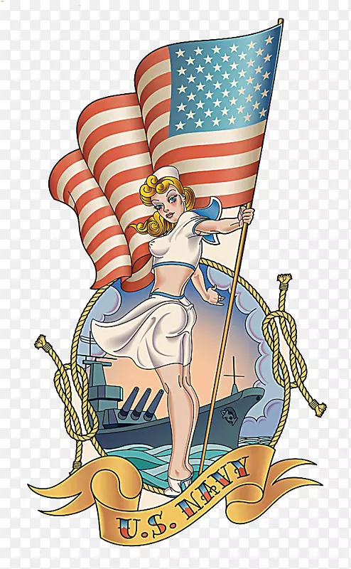 美国海军女郎创意图片