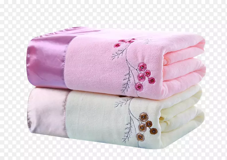丝绸包边毛巾素材