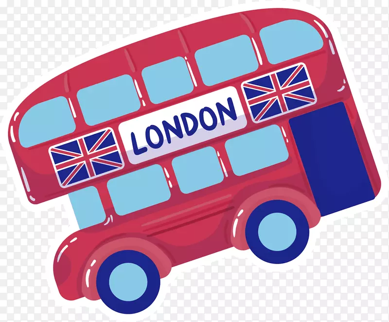 矢量图伦敦的巴士